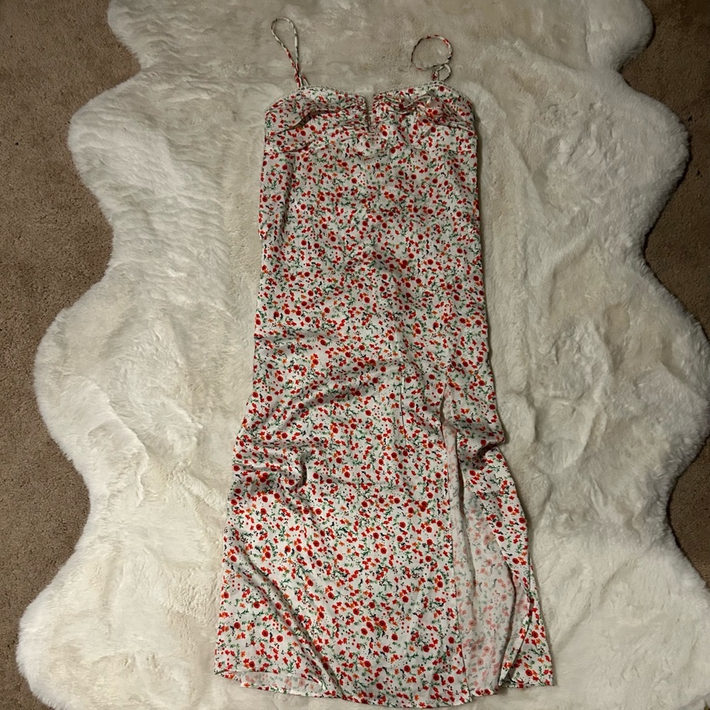 SkyLar Rose Midi Slip Dress